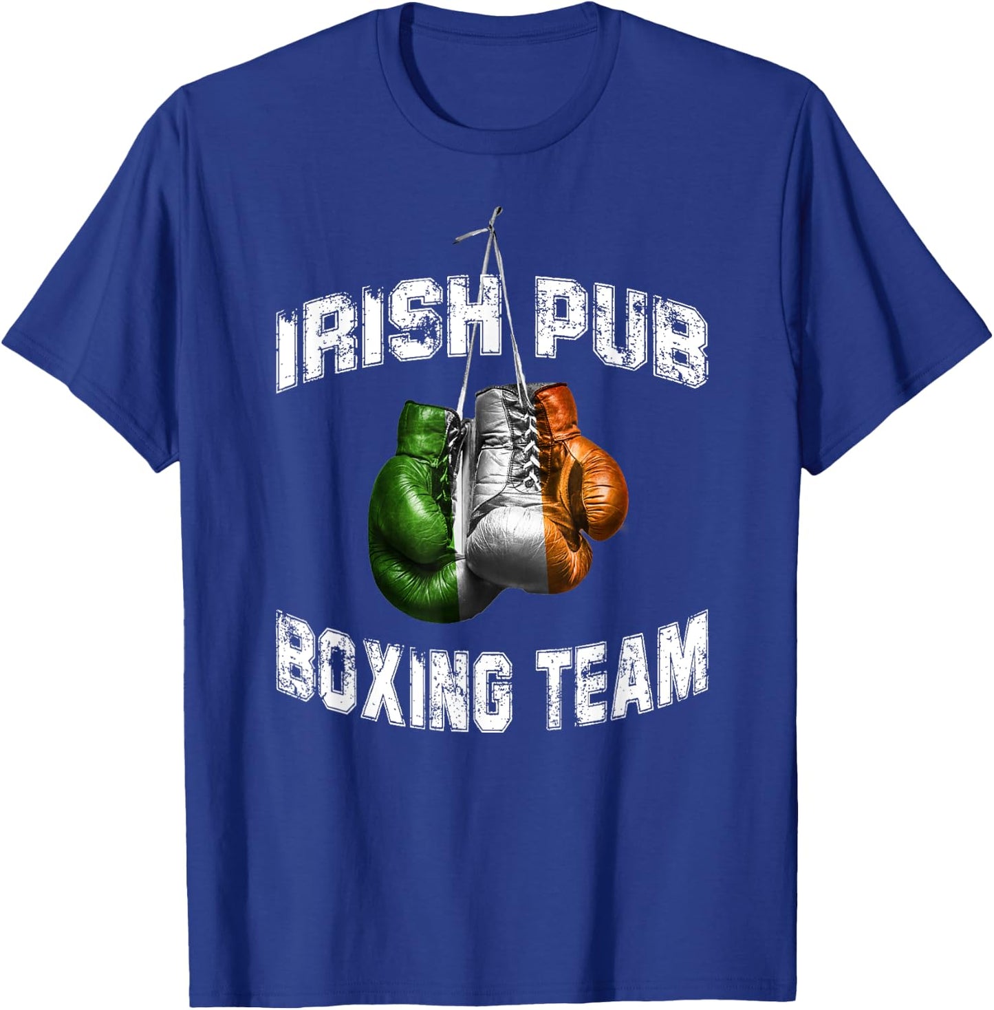 Irish Boxing Funny Ireland Flag - Irish Pub T-Shirt - T-Shirt | Royal