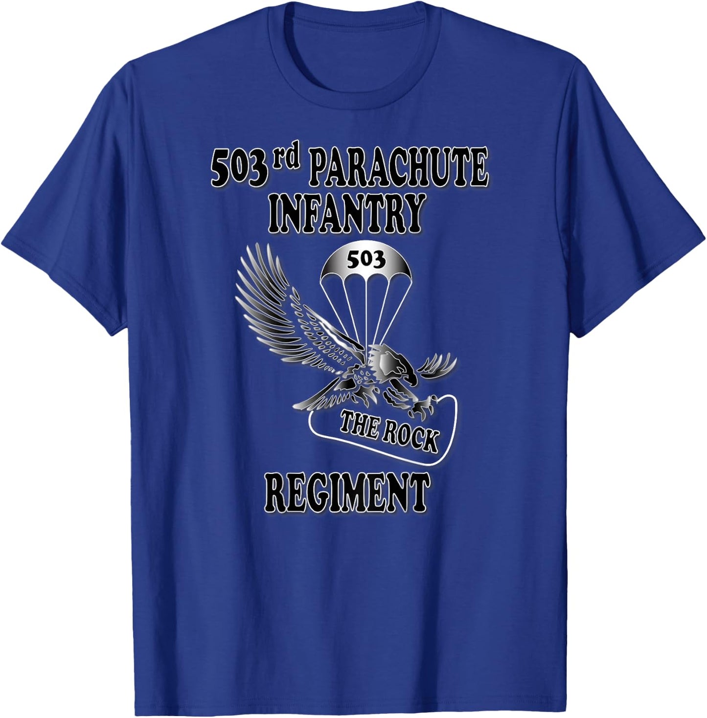 503rd Parachute Infantry Regiment (Back) T-Shirt - T-Shirt | Royal