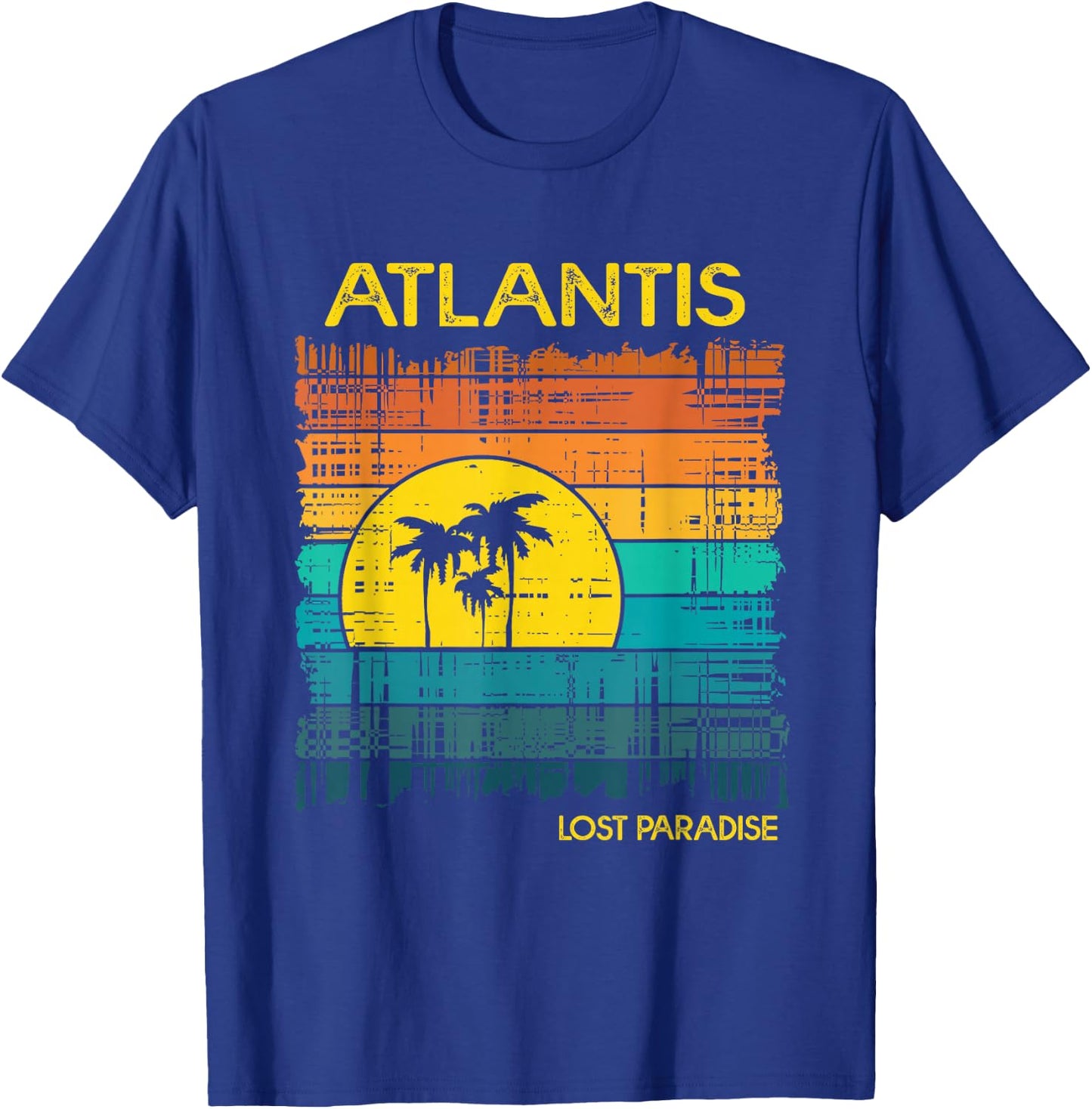 Atlantis Beach Bahamas Shirt Sunset Women Girls Kids T-Shirt - T-Shirt | Royal