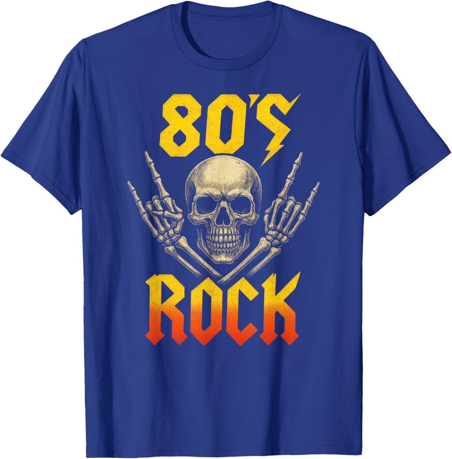 80s Rock - Vintage 1980s Retro Eighties T-Shirt - T-Shirt | Royal