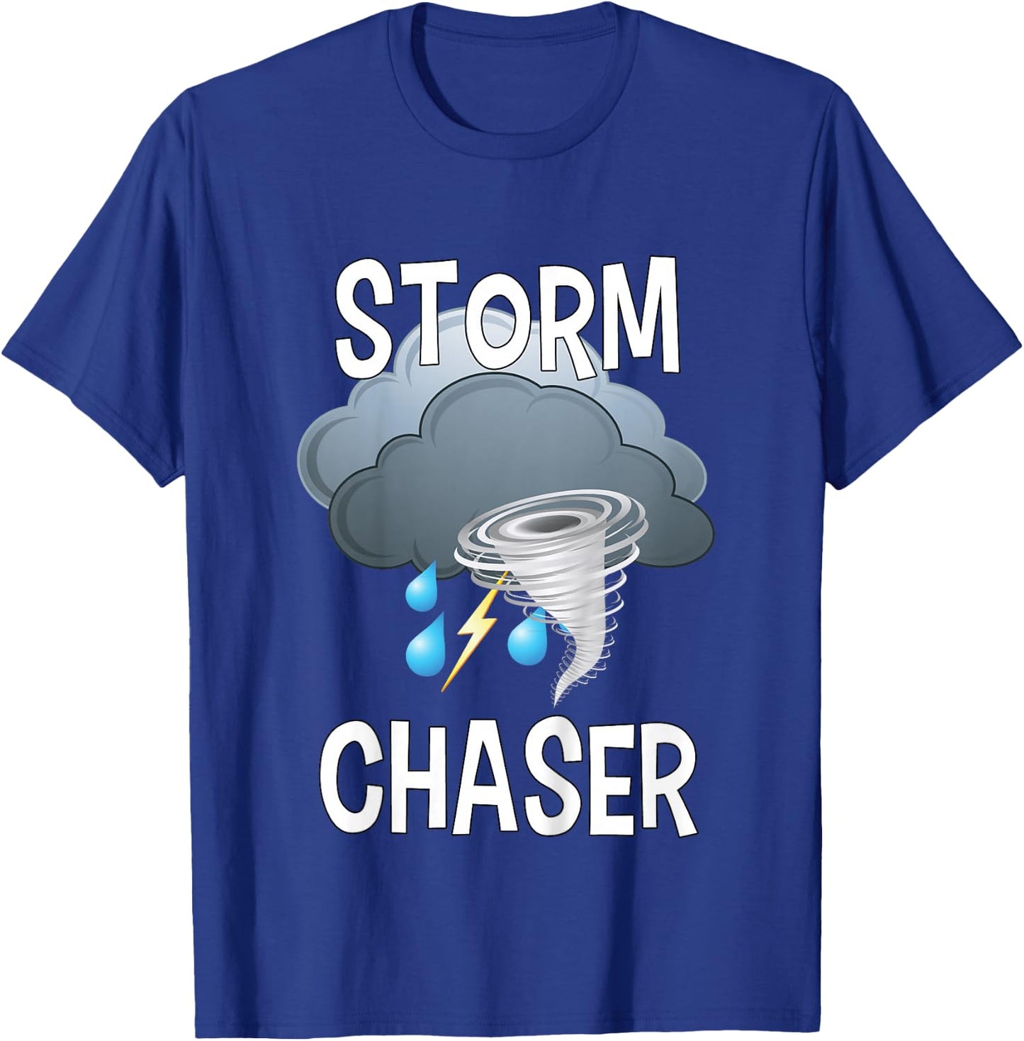 Kids Storm Chaser Shirt Boys Storm Hunter Tornado Gift T-Shirt - T-Shirt | Royal