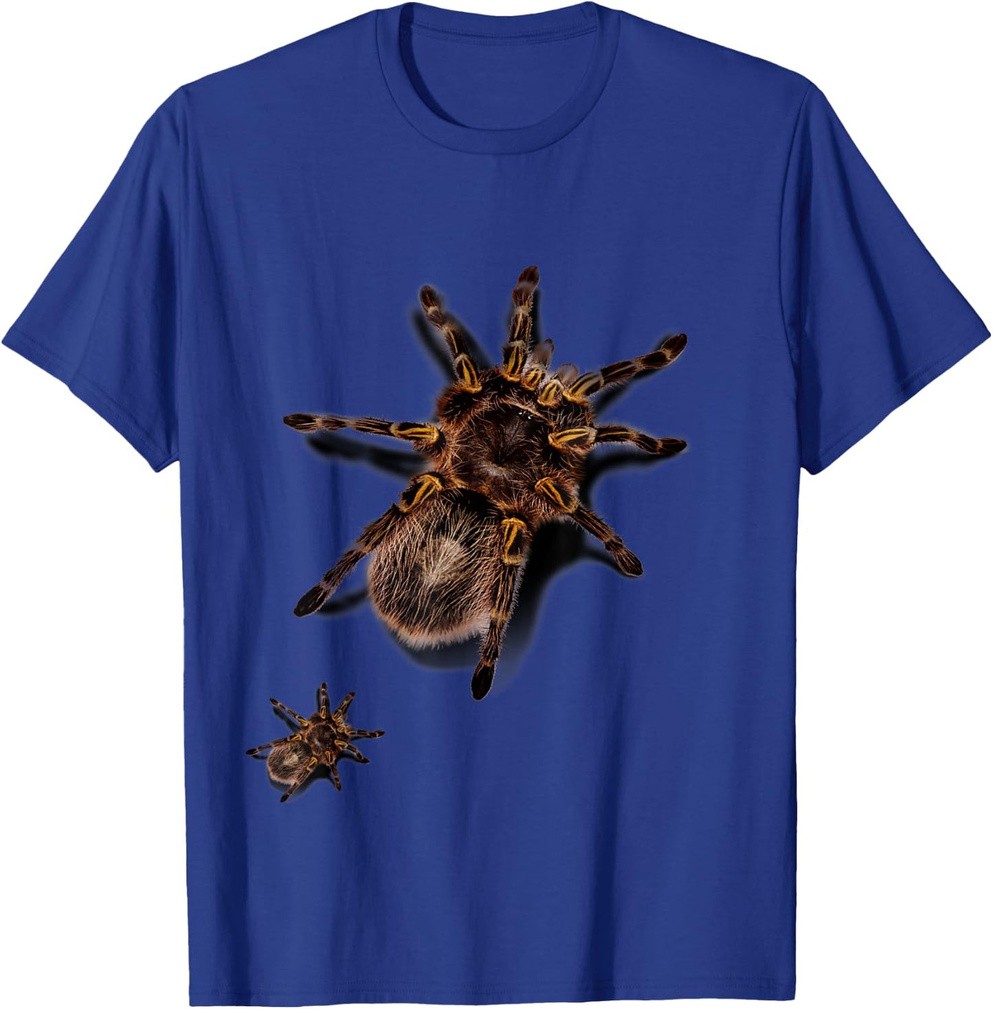 Giant Tarantula Spider Crawling Up, Prank T-Shirt - T-Shirt | Royal