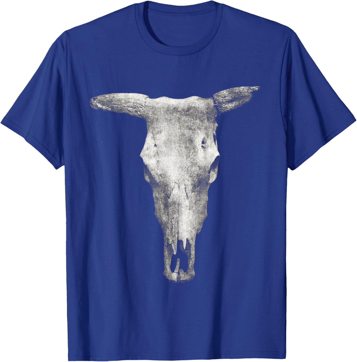 Cow Skull Western cowboy cowgirl Graphic T-Shirt - T-Shirt | Royal