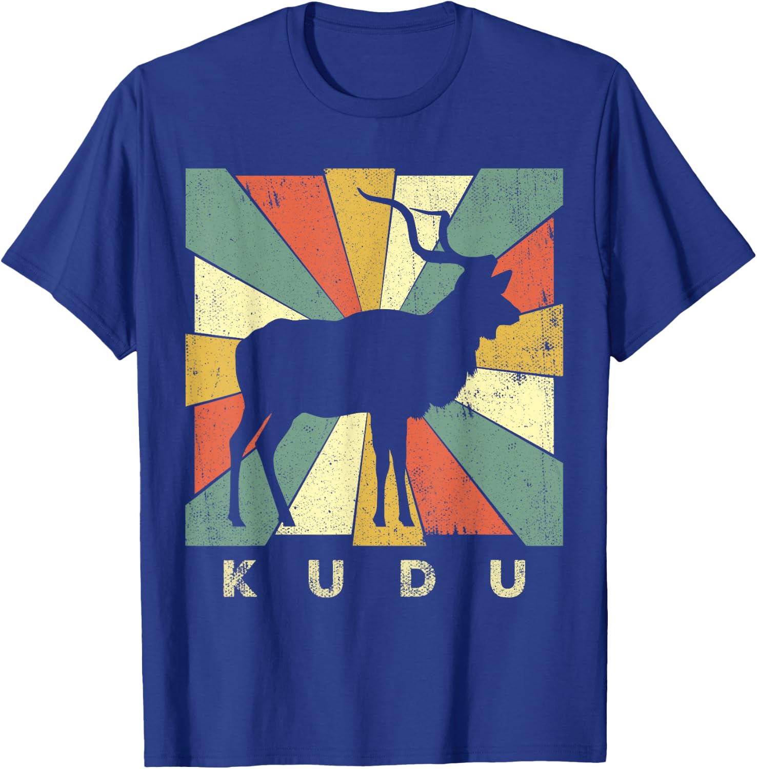 Vintage Kudu Lover Retro Style Animal T-Shirt - T-Shirt | Royal