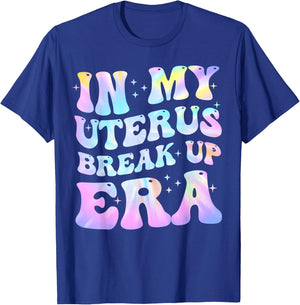 In My Uterus Break Up Era Groovy Hysterectomy Recovery T-Shirt - T-Shirt | Royal