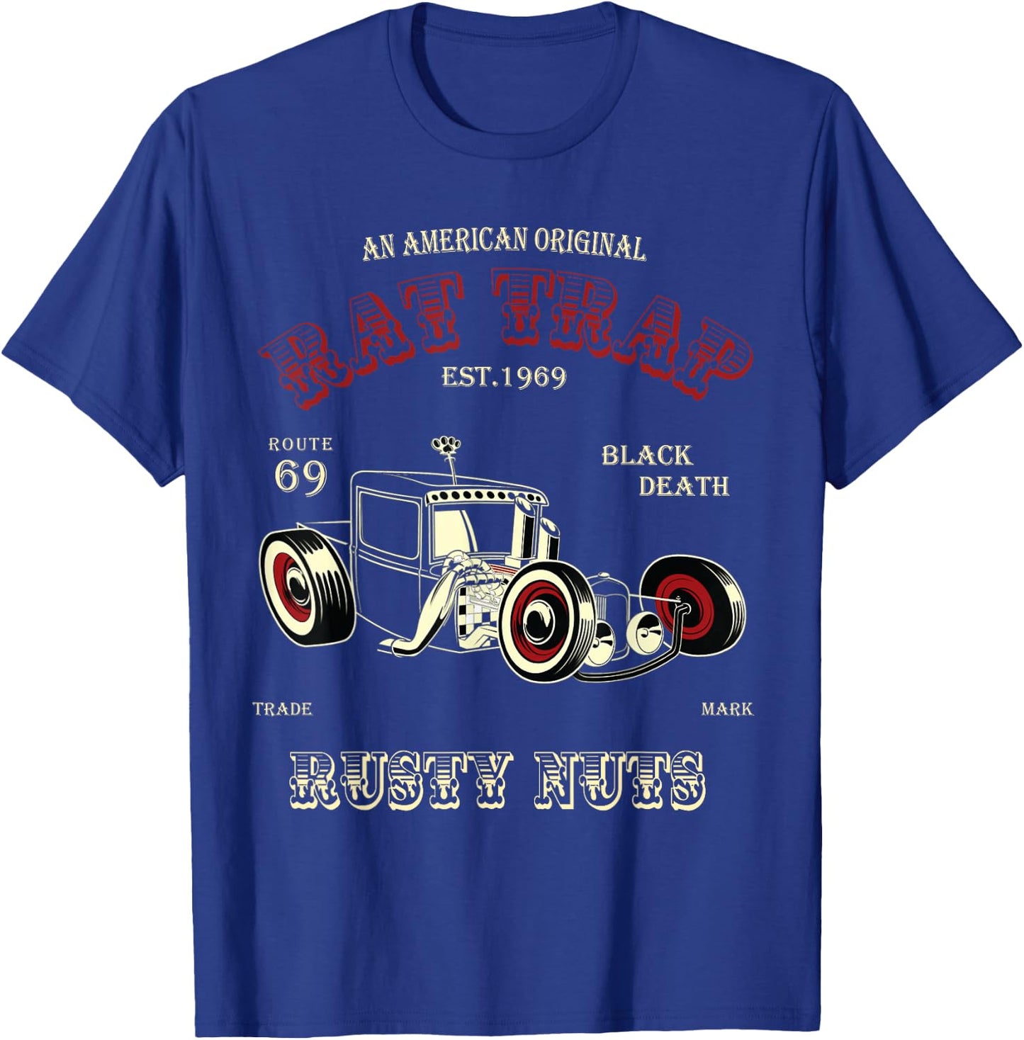 Rat Rod Rat Trap Roadster Shirt T-Shirt - T-Shirt | Royal