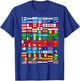 Flags of the Countries of the World, International T-Shirt - T-Shirt | Royal