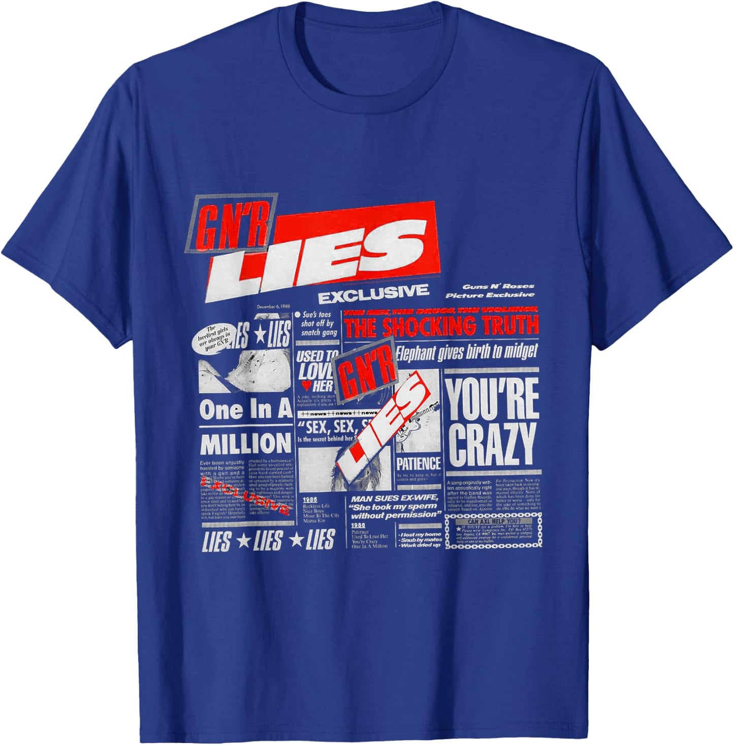 Guns N' Roses Official Lies T-Shirt - T-Shirt | Royal