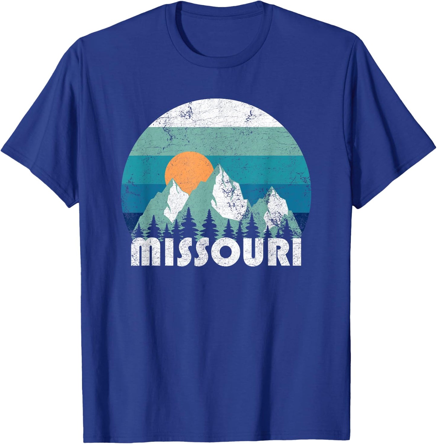 Missouri State Retro Vintage T-Shirt - T-Shirt | Royal