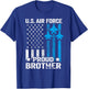 Vintage Proud Brother US Air Force T Shirt - USAF T-Shirt - T-Shirt | Royal