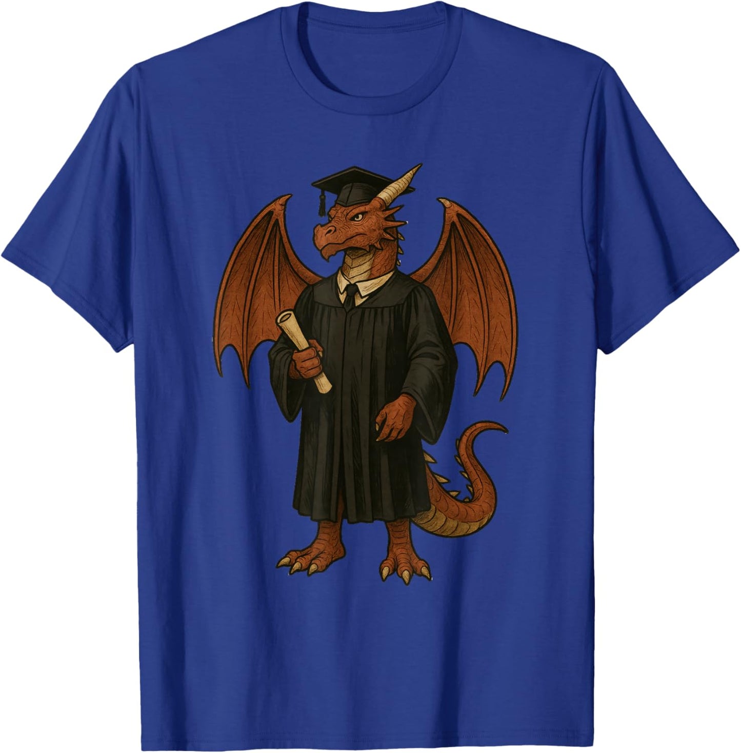 Cute Dragon Graduation T-Shirt - T-Shirt | Royal