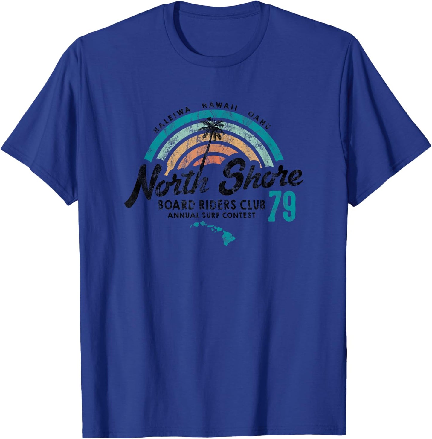 North Shore Hawaii Board Riders Club T-Shirt - T-Shirt | Royal