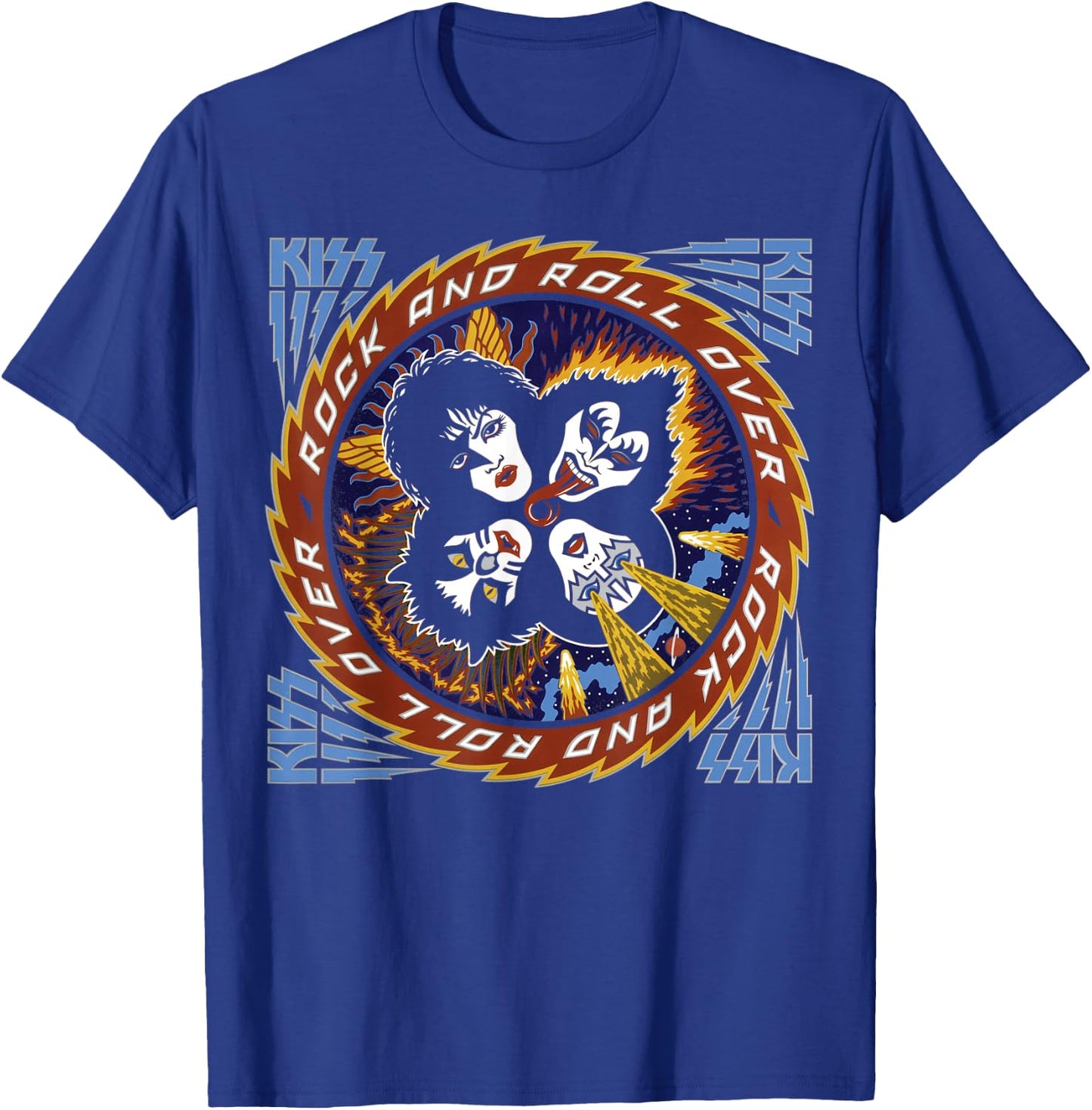 KISS - Rock and Roll Over 40 T-Shirt - T-Shirt | Royal