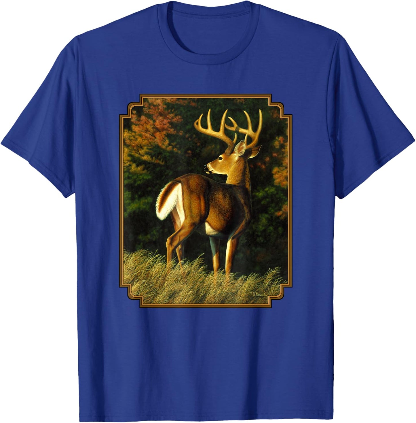 Whitetail Deer Monster Trophy Buck T-Shirt - T-Shirt | Royal