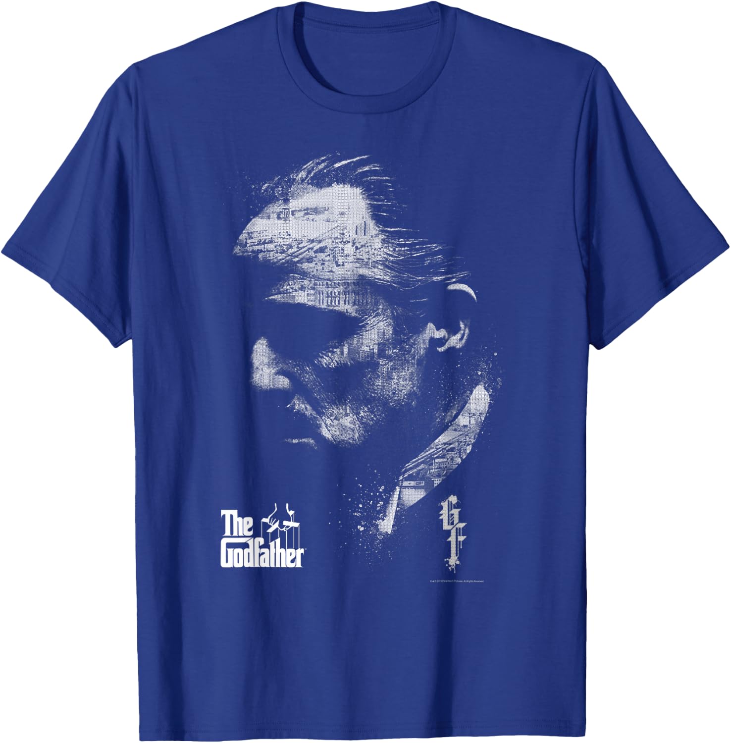The Godfather Don Vito Corleone Profile Portrait T-Shirt - T-Shirt | Royal