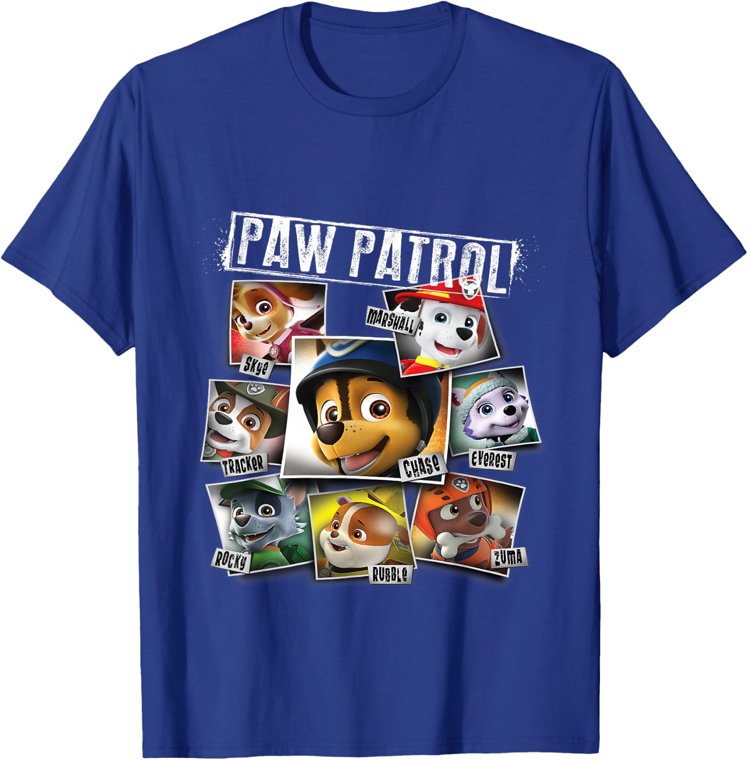 PAW Patrol Pictures Collage All Characters T-Shirt - T-Shirt | Royal