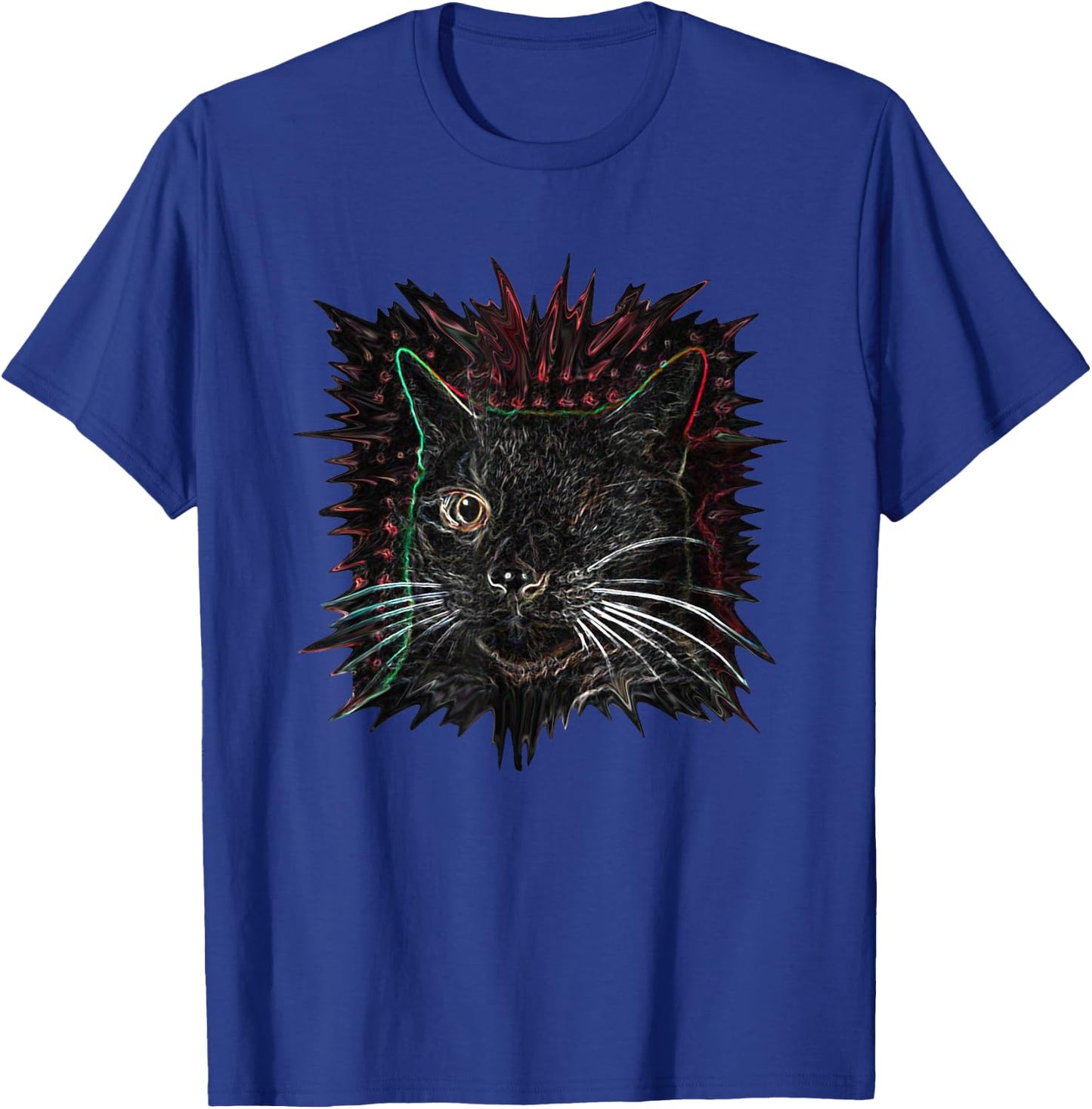 Funny One Eyed Cat Women T-Shirt - T-Shirt | Royal