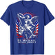St. Michael Defend America Archangel Patriot USA Flag T-Shirt - T-Shirt | Royal