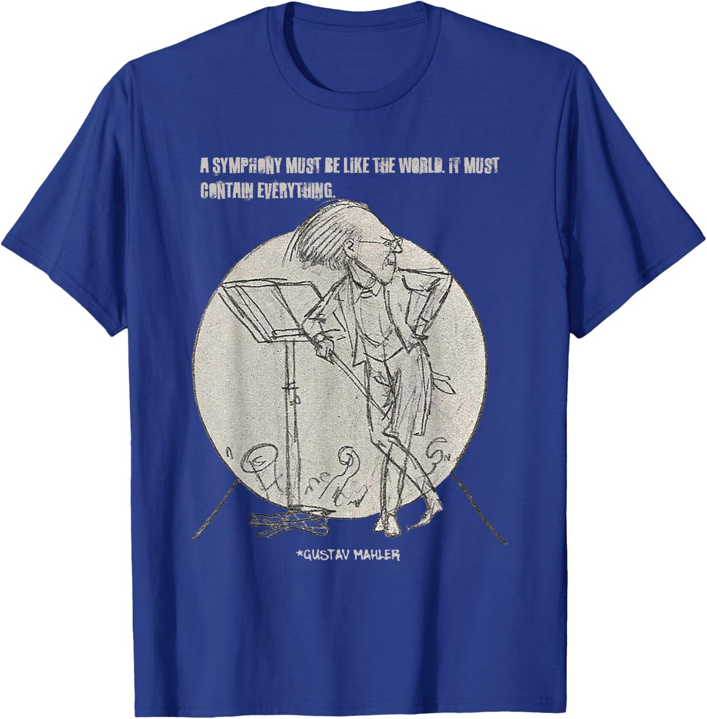 Gustav Mahler Bohemian Composer Conductor T-Shirt - T-Shirt | Royal