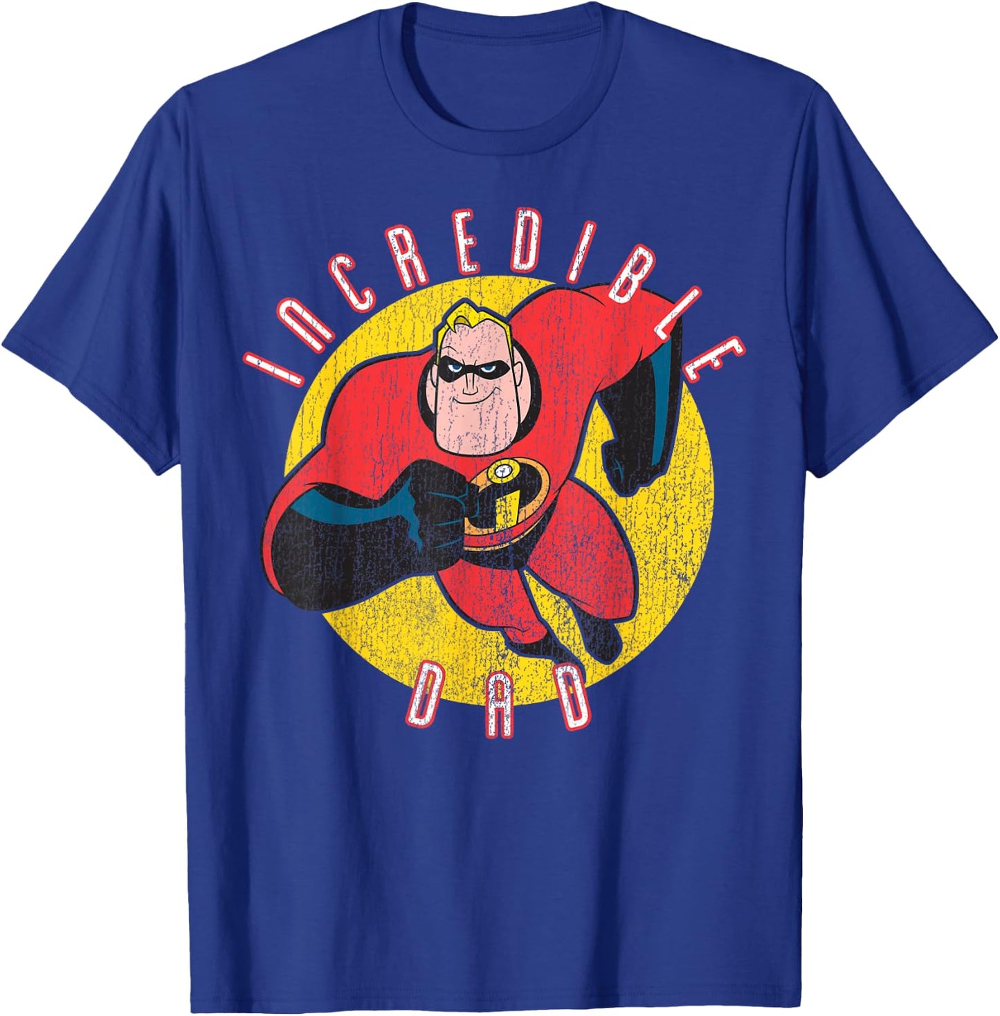 Disney Pixar The Incredibles Father's Day Incredible Retro T-Shirt - T-Shirt | Royal