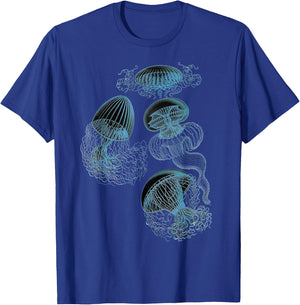 Jellyfish Ocean Lover Bioluminescent Sea Creature T-Shirt - T-Shirt | Royal