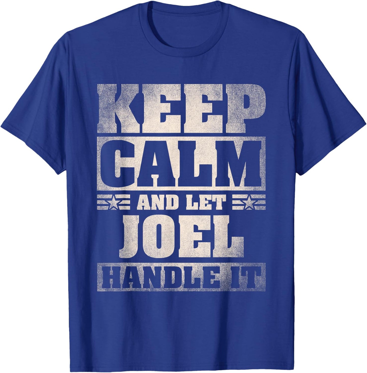 Joel Name Shirt Personalized Joel First Name T-Shirt - T-Shirt | Royal