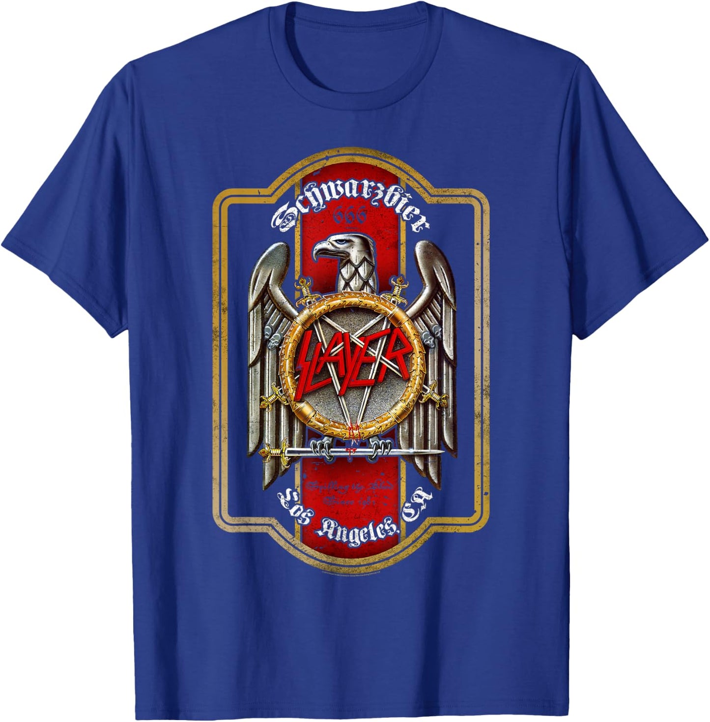 Slayer - Beer Label T-Shirt - T-Shirt | Royal