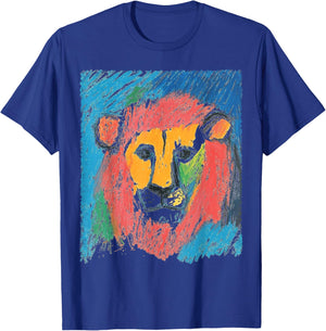 Pop Art Lion Kids T-Shirt - T-Shirt | Royal