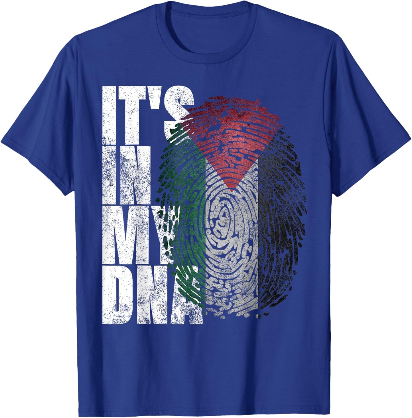 It's In My DNA Palestinian Shirt Arabic Gifts Palestine Flag T-Shirt - T-Shirt | Royal