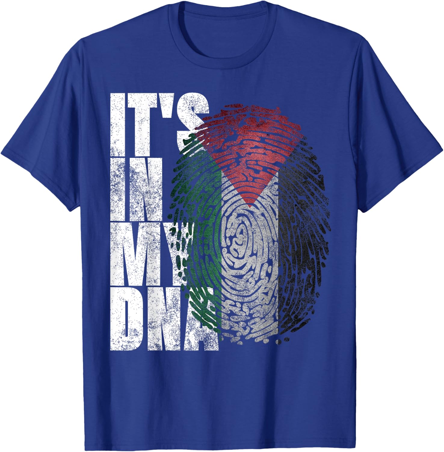 It's In My DNA Palestinian Shirt Arabic Gifts Palestine Flag T-Shirt - T-Shirt | Royal