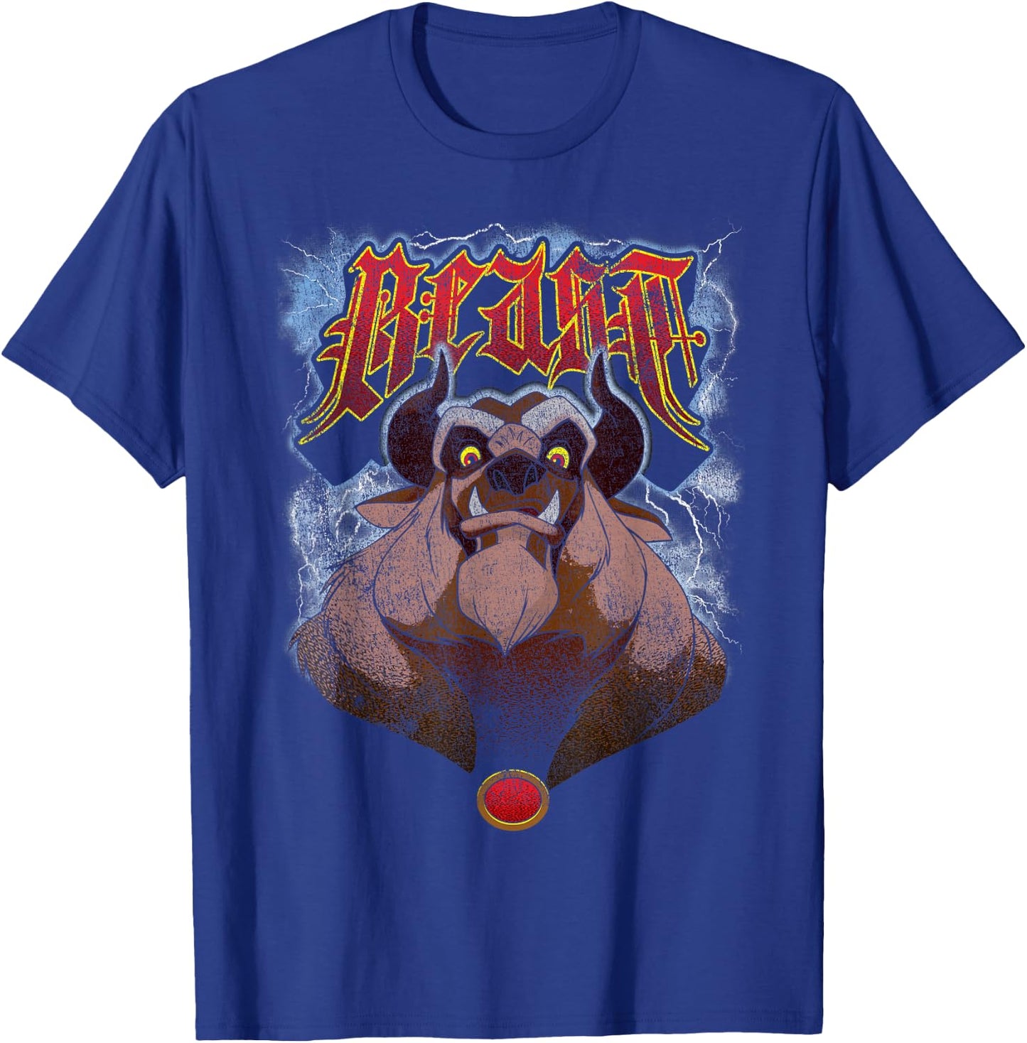 Disney Beauty and The Beast Angry Beast Portrait Small T-Shirt - T-Shirt | Royal