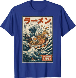 Ramen Japanese Streetwear Cyberpunk Y2K Retro Manga Anime T-Shirt - T-Shirt | Royal