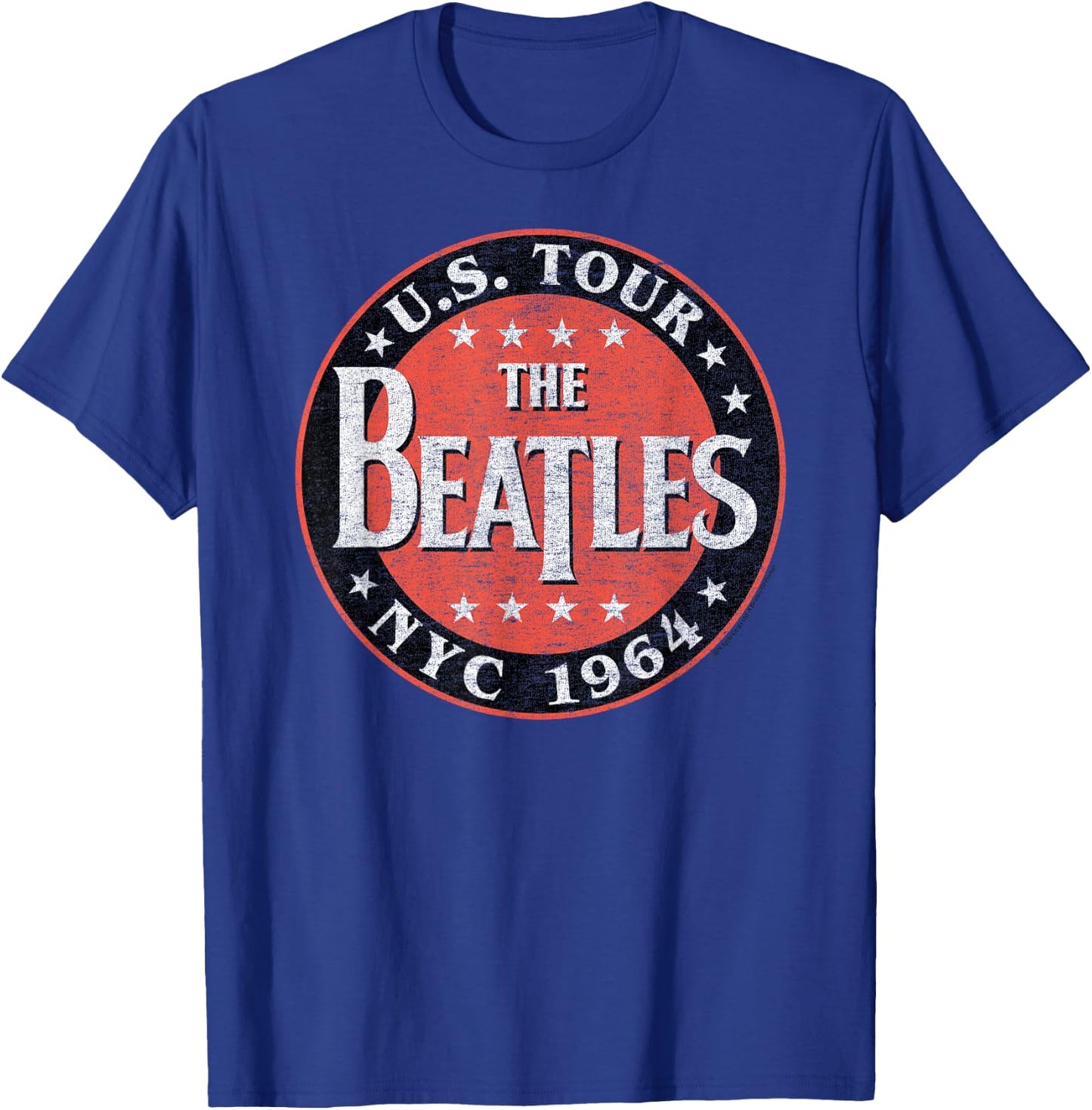 The Beatles US Tour NYC 1964 Short Sleeve T-Shirt - T-Shirt | Royal