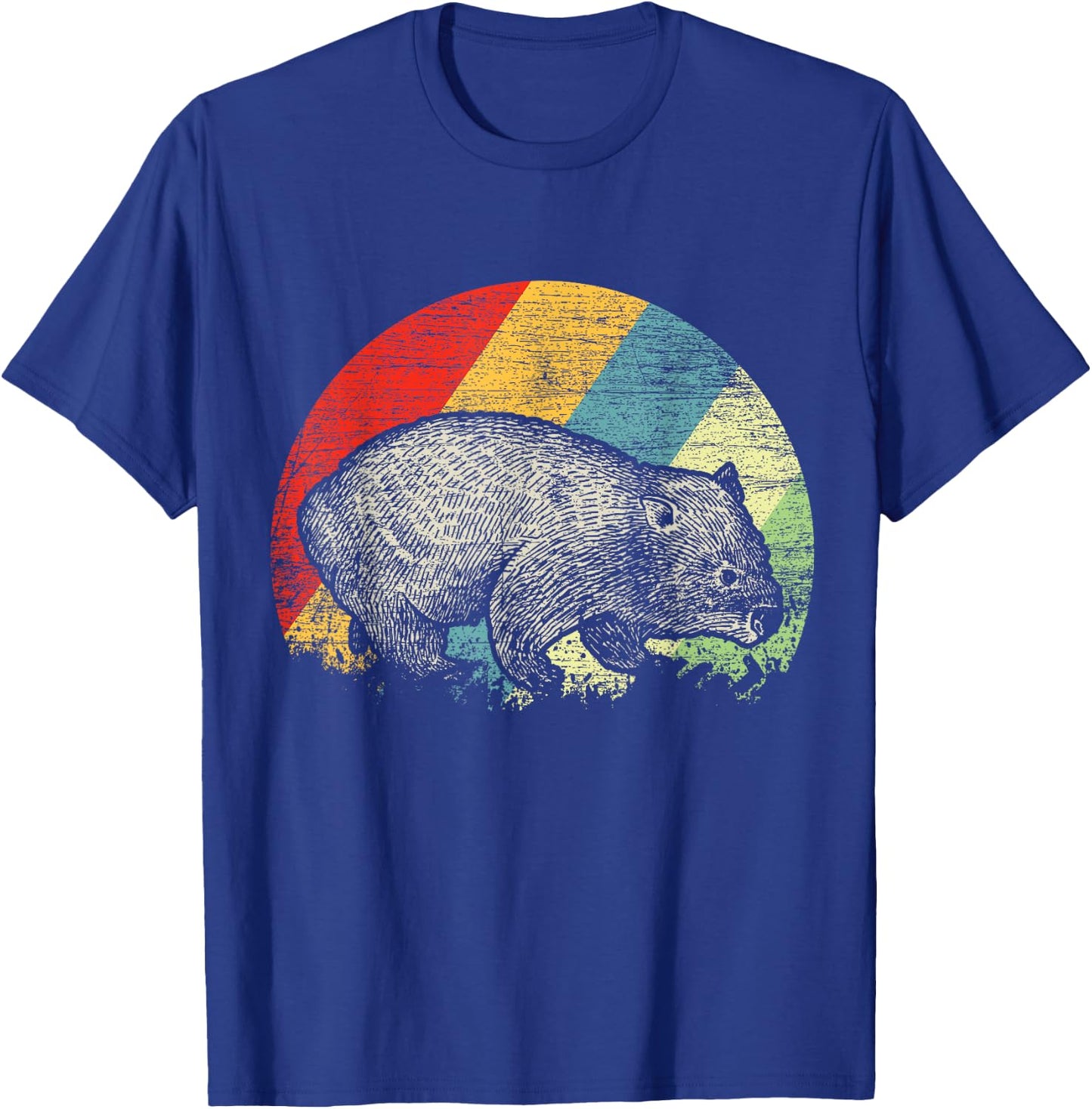 Retro Wombat T-Shirt - T-Shirt | Royal