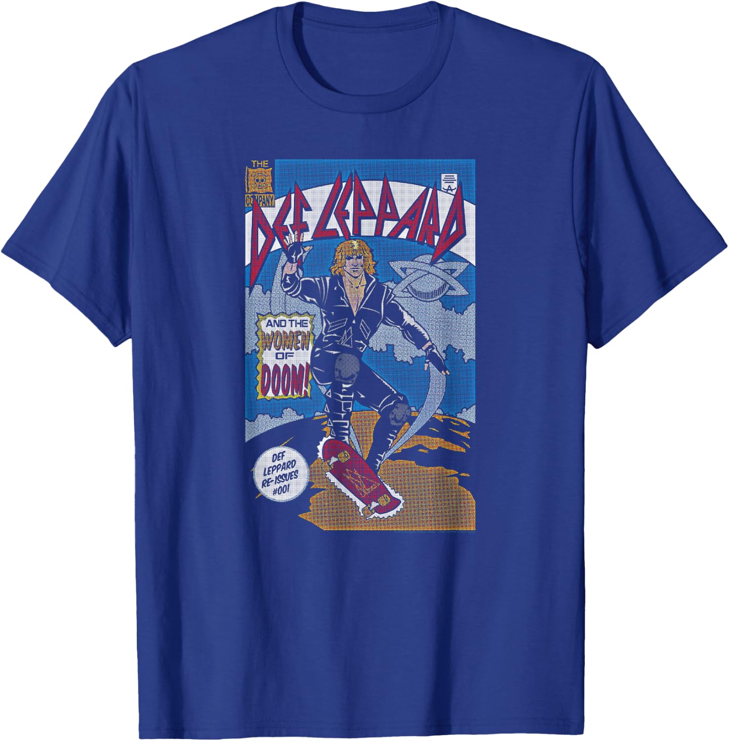Def Leppard - Comic T-Shirt - T-Shirt | Royal