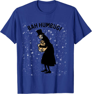 Retro Christmas Scrooge Bah Humbug Shirt-Xmas Scrooge T-Shirt - T-Shirt | Royal