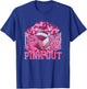 Pink Out Volleyball Pink Ribbon Breast Cancer Awareness T-Shirt - T-Shirt | Royal