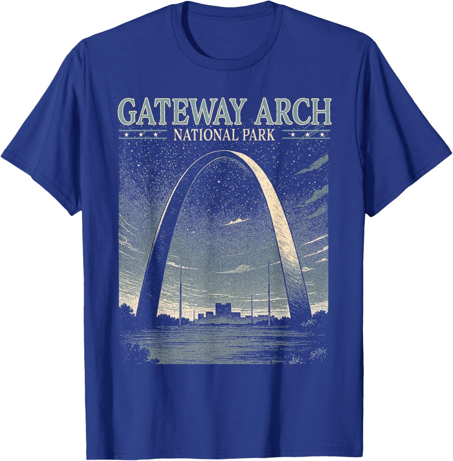 Gateway Arch National Park Traveling Exploring Nature Lover T-Shirt - T-Shirt | Royal