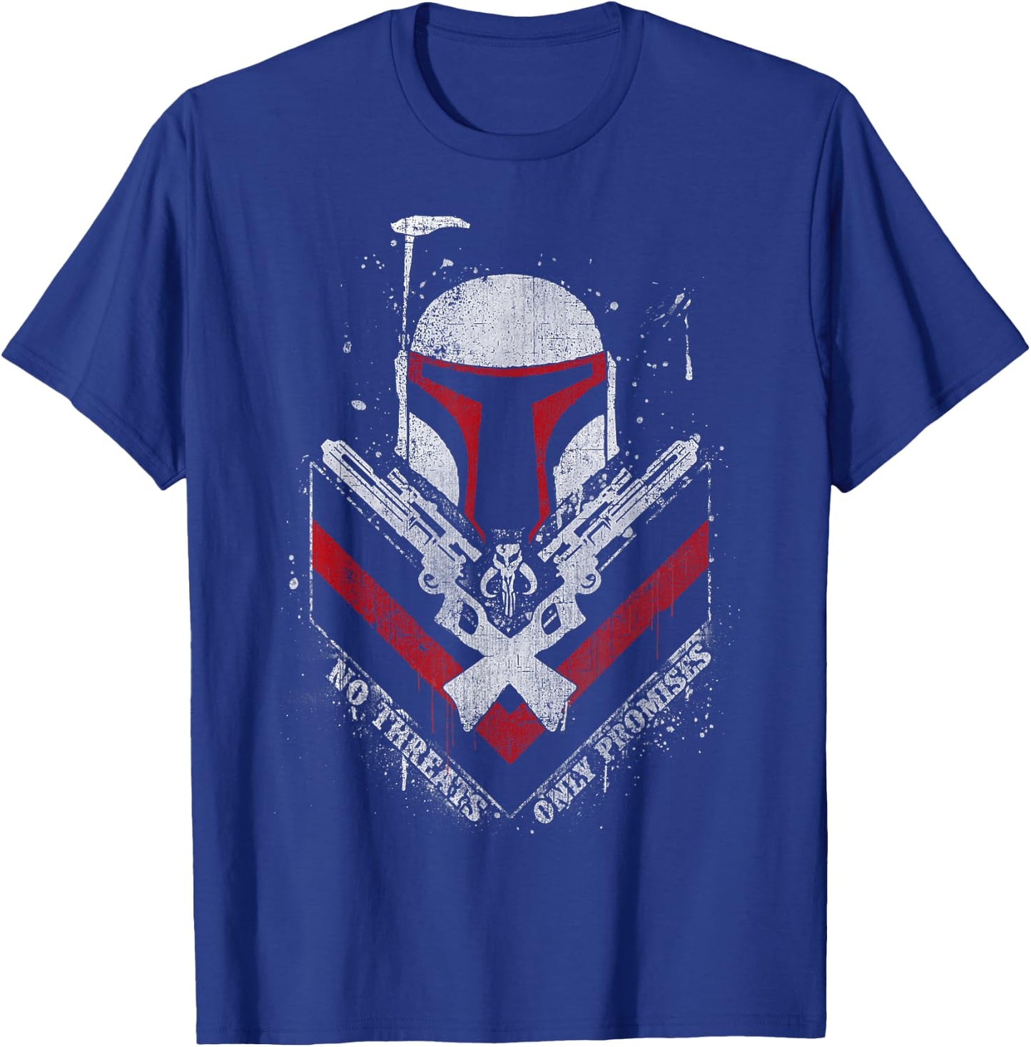 Star Wars Boba Fett No Threats Only Promises T-Shirt - T-Shirt | Royal