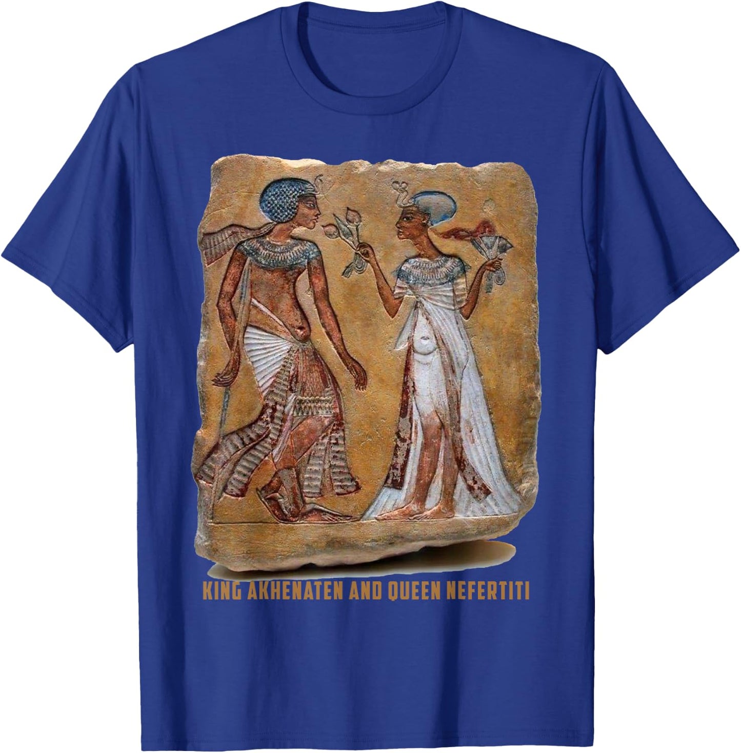 King Akhenaten and Queen Nefertiti Old Egyptian gift T-Shirt - T-Shirt | Royal