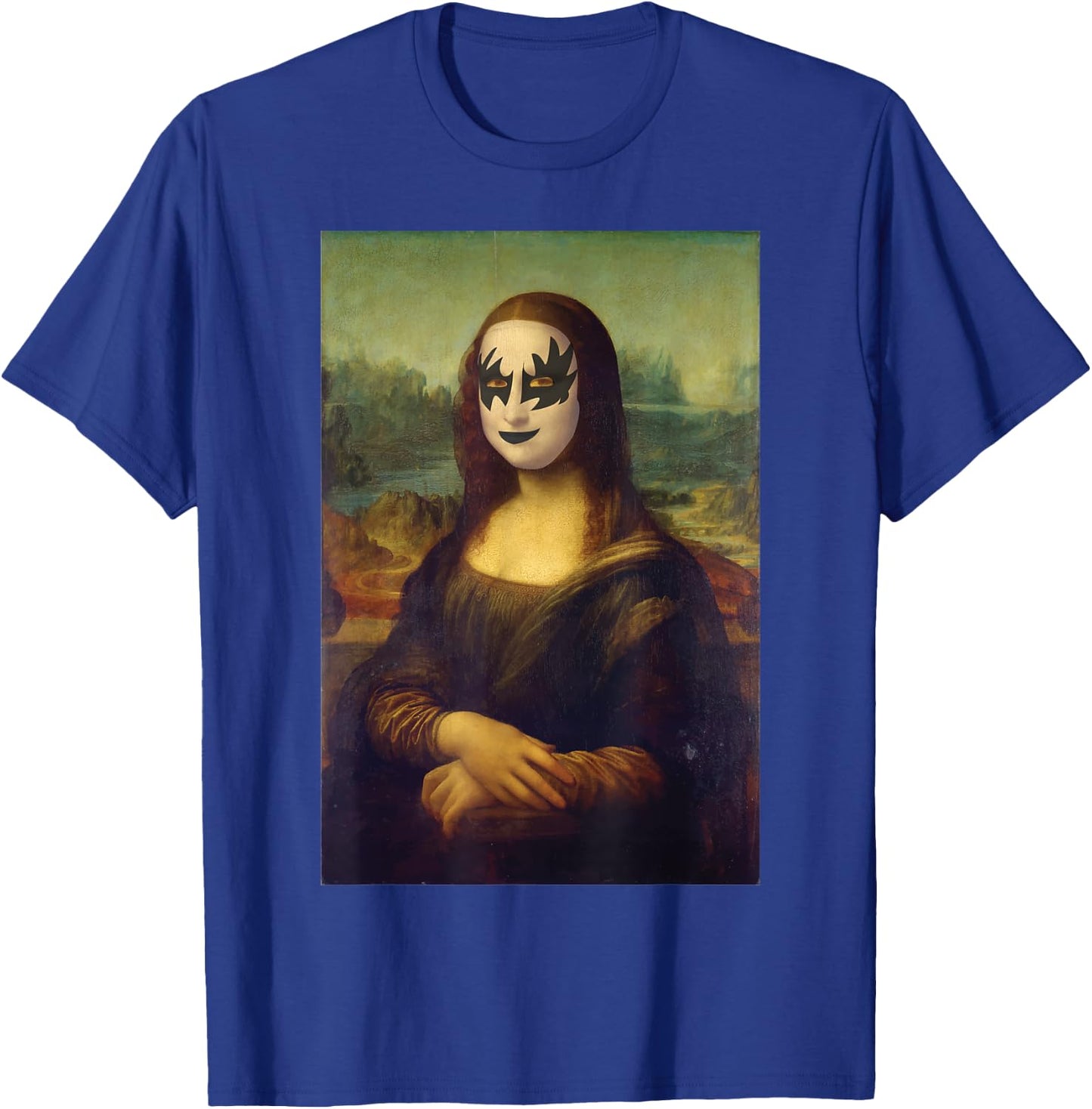 Cool Funny Rocker Mona Lisa classical art meme pop art T-Shirt - T-Shirt | Royal