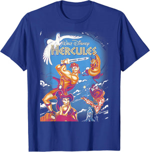 Disney Hercules Main Cast Movie Cover Graphic T-Shirt - T-Shirt | Royal