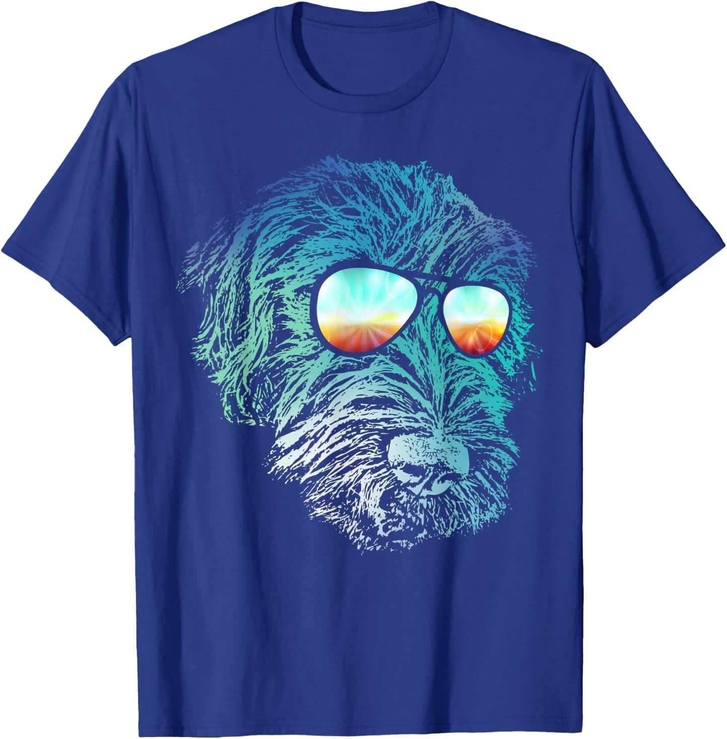 Disco Groovy Wirehaired Pointing Griffon Dog Gift Women Girls Kids T-Shirt - T-Shirt | Royal