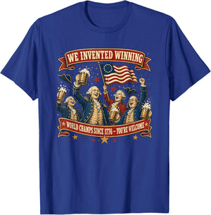 1776 National Champions We Invented Winning T-Shirt - T-Shirt | Royal