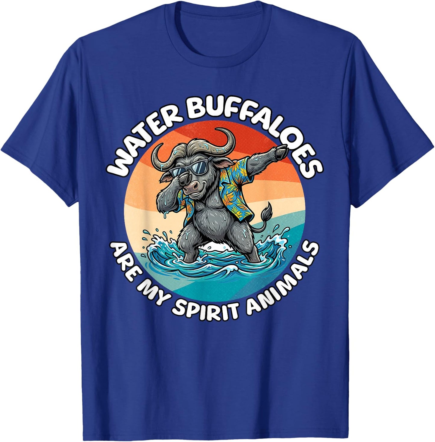 Spirit Animal Water Buffalo T-Shirt - T-Shirt | Royal