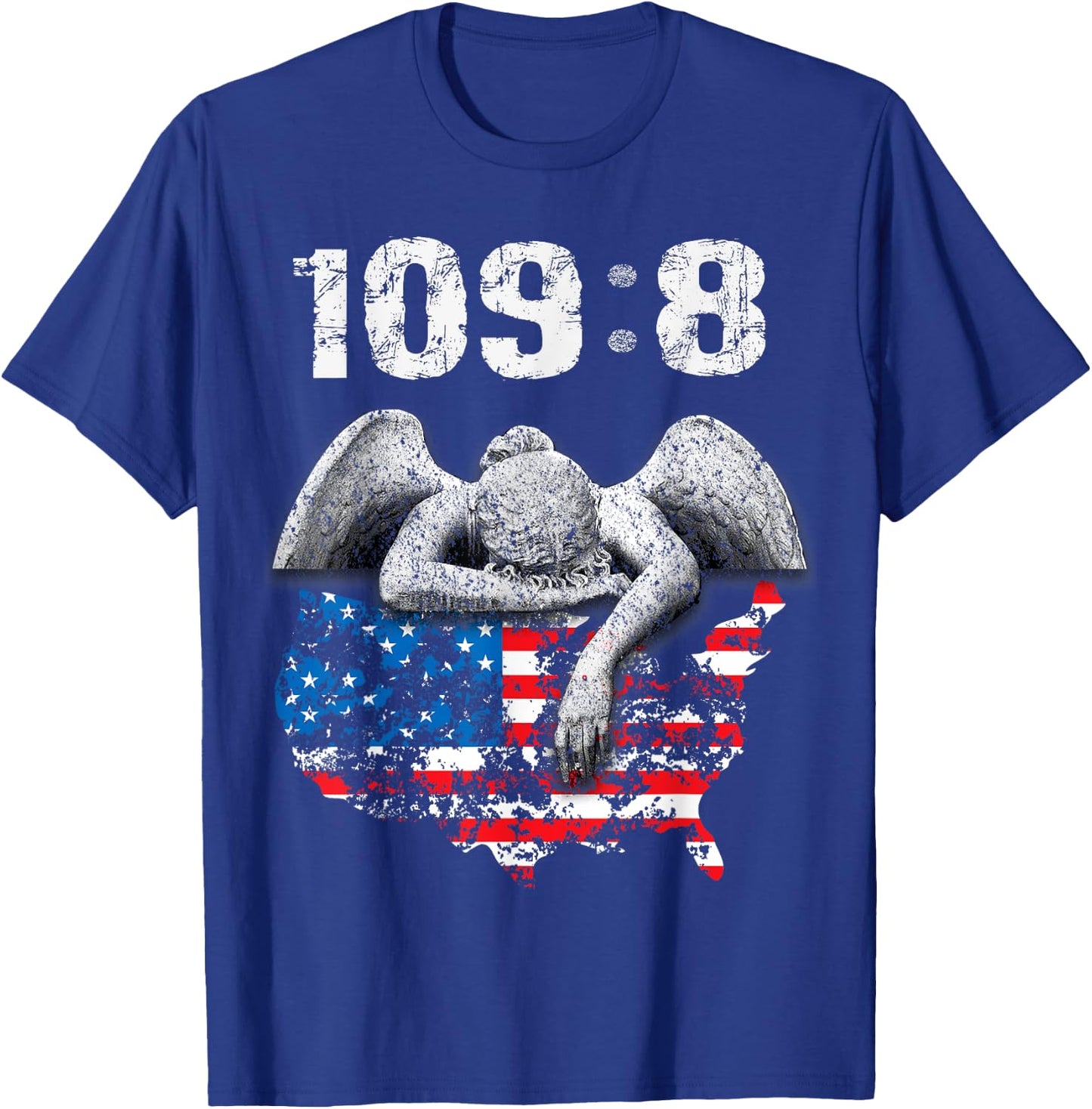 Psalm 109:8 KJV Bible Verse Shirt NIV with Angel and USA T-Shirt - T-Shirt | Royal