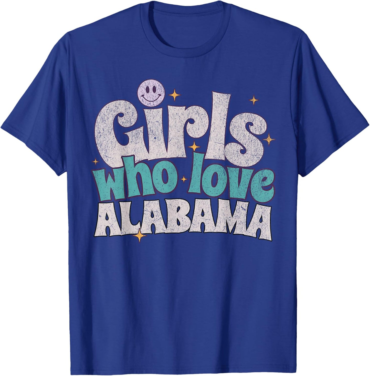 Girls Who Love Alabama, Women's Cute Alabama T-Shirt - T-Shirt | Royal