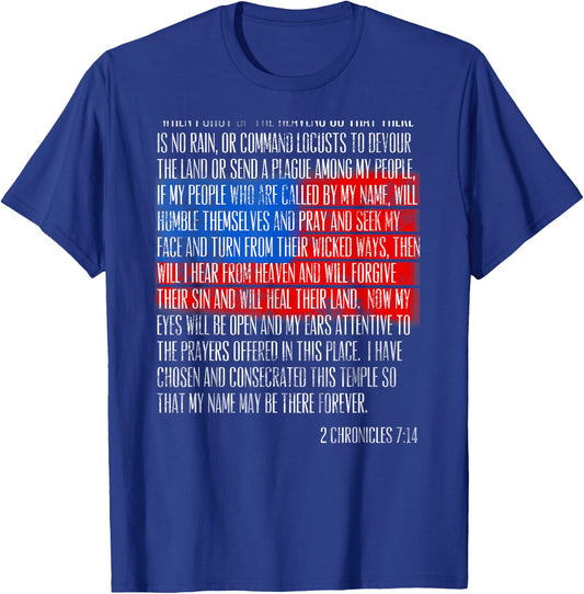 2 Chronicles 7:14 If My People Humble Themselves T-Shirt - T-Shirt | Royal