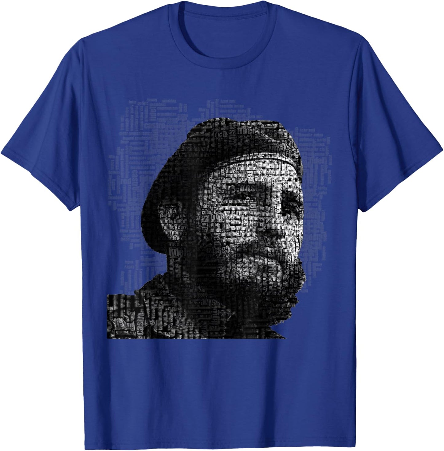 Distractful Fidel Castro - Black, , Adult, Modern, Cuban Revolutionary, Short Sleeve, , Casual, People, Size: Small T-Shirt - T-Shirt | Royal