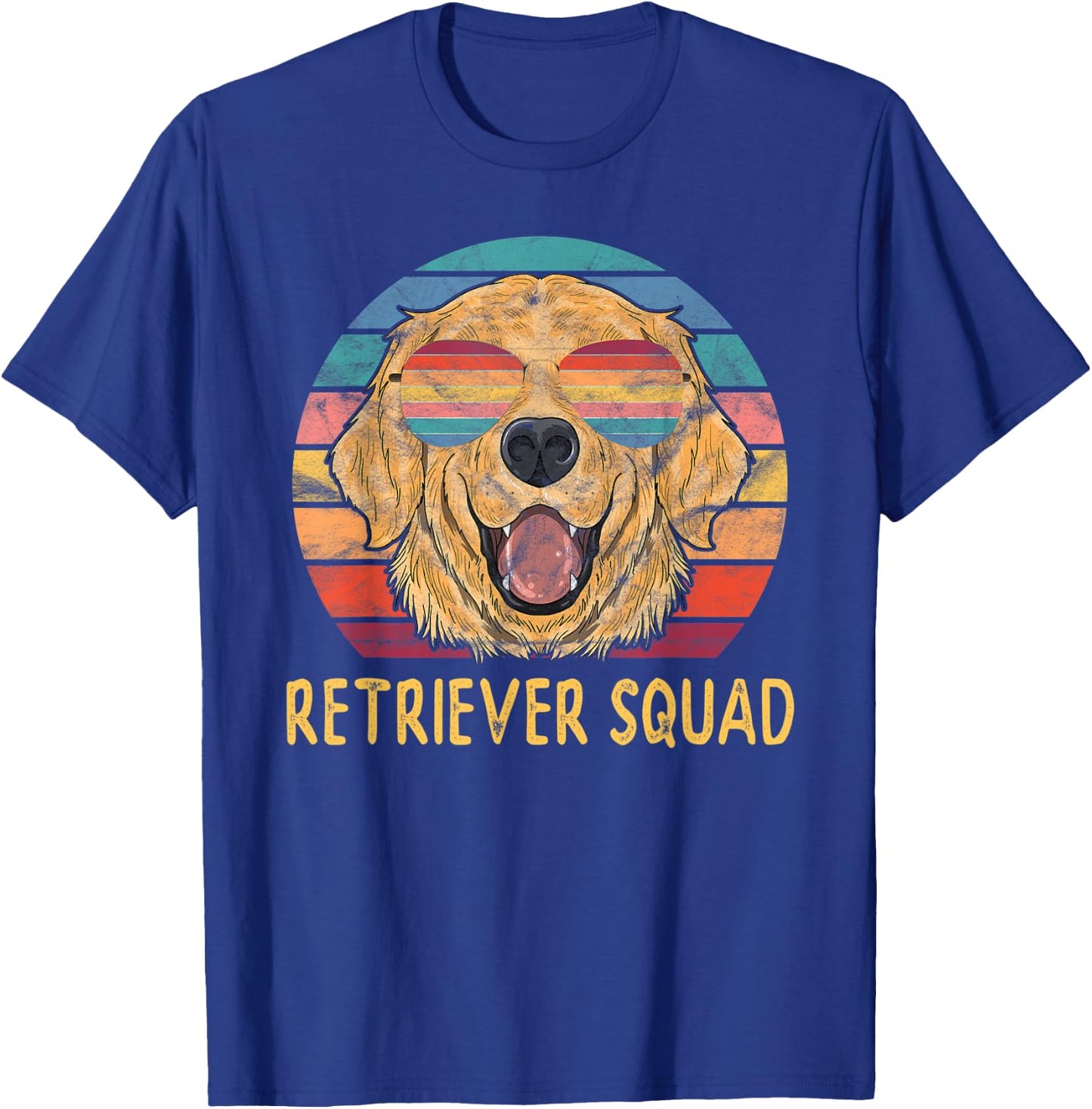 Golden Retriever Dog Squad Retriever Squad Gifts Men Women T-Shirt - T-Shirt | Royal